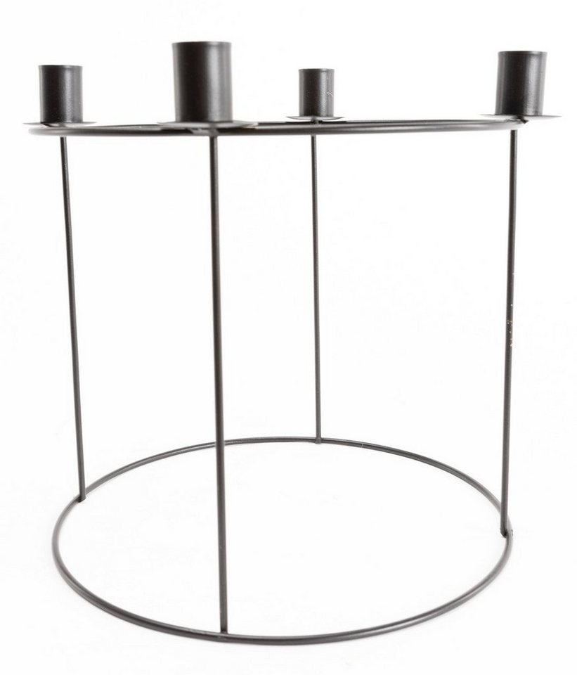 Trend Line Adventskranz TrendLine Adventskranz Metall Ø 29 x 25 cm schwarz von Trend Line