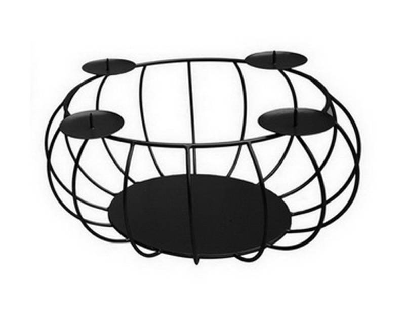 Trend Line Adventskranz TrendLine Adventskranz Metall Ø 30 x 15 cm schwarz Trend Line Adventskranz TrendLine Adventskranz Metall Ø 30 x 15 cm schwarz von Trend Line