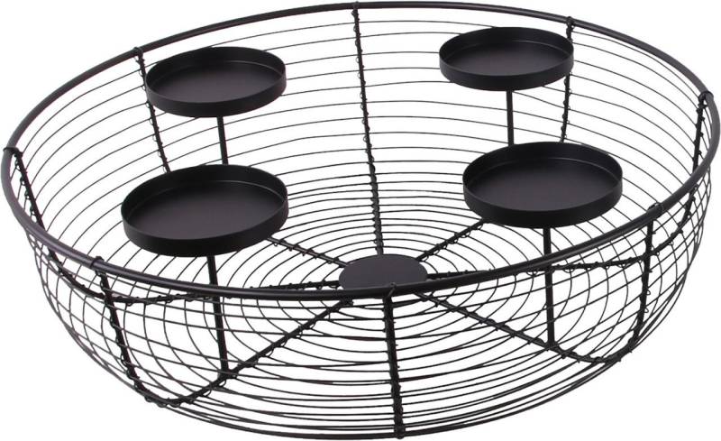 Trend Line Adventskranz TrendLine Adventskranz Metall Ø 38 x 11 cm schwarz Trend Line Adventskranz TrendLine Adventskranz Metall Ø 38 x 11 cm schwarz von Trend Line