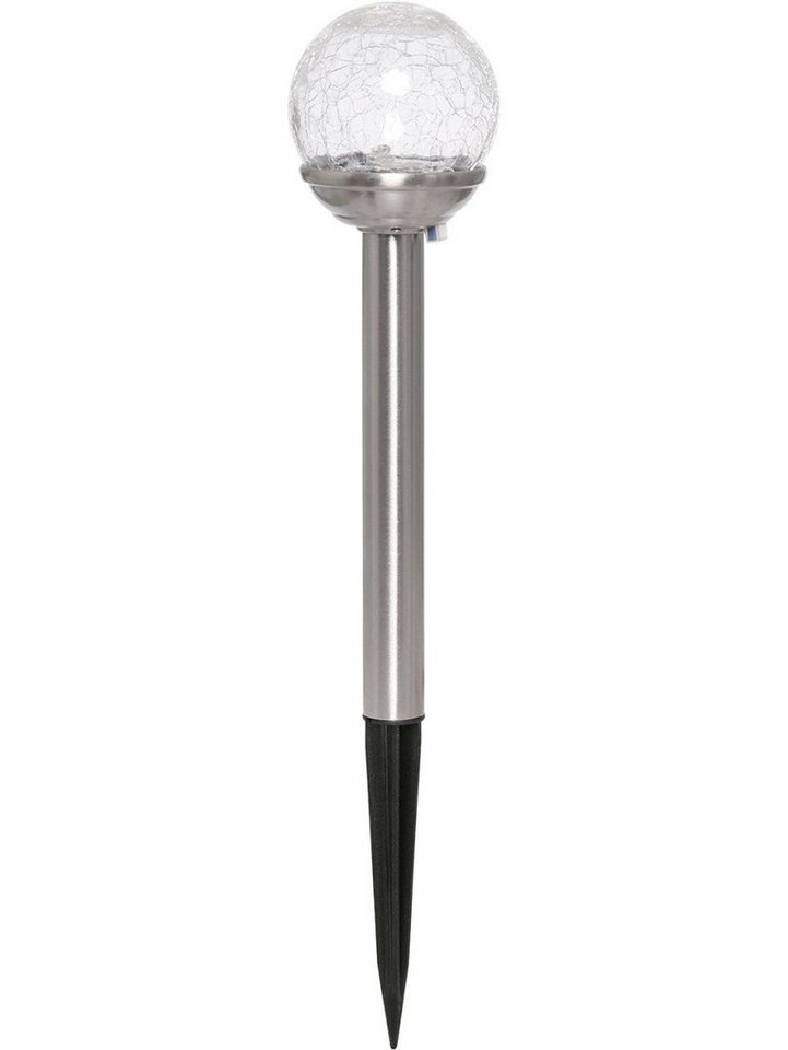 Trend Line Außen-Stehlampe Trendline LED Solar-Erdspieß mit Dämmerungssensor, Inkl. Leuchtmittel, Nicht dimmbar nicht Smart Home-fähig ohne Bewegungsmelder von Trend Line