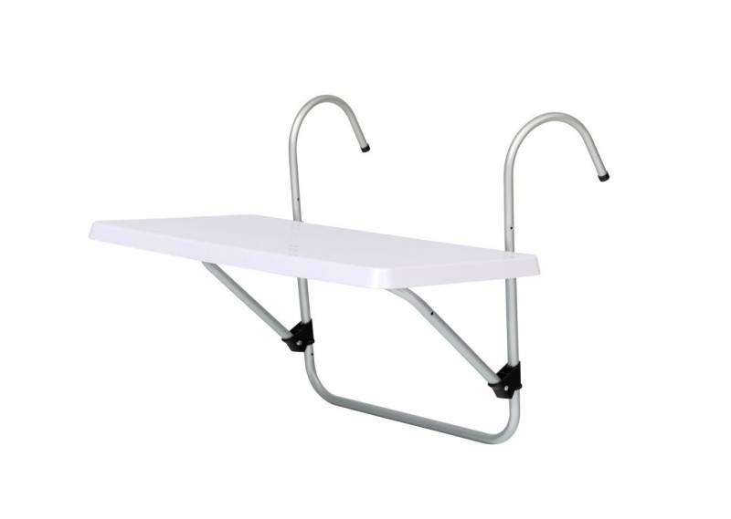 Trend Line Balkonhängetisch TrendLine Balkonhängetisch Bali 2-in-1 weiß von Trend Line