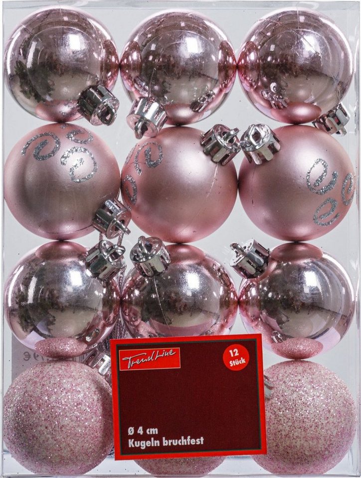 Trend Line Christbaumschmuck TrendLine Christbaumkugeln bruchfest, langlebig, Ø von Trend Line