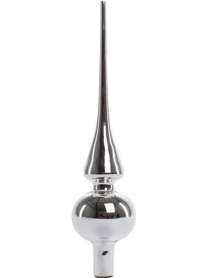 Trend Line Christbaumschmuck TrendLine Christbaumspitze aus Glas 26 cm silber von Trend Line