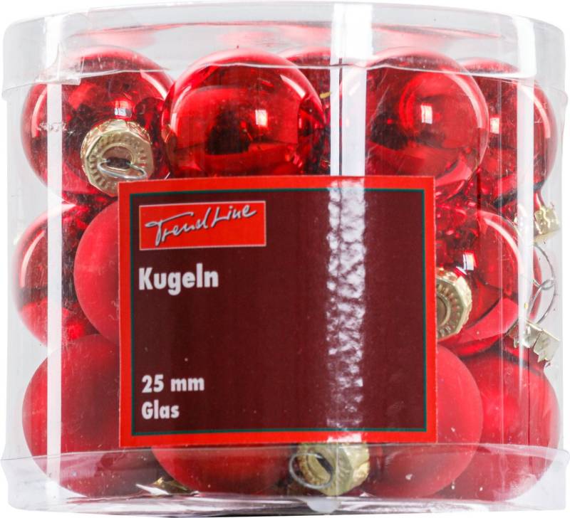 Trend Line Christbaumschmuck TrendLine Weihnachtskugeln aus Glas Ø 2,5 cm rot Trend Line Christbaumschmuck TrendLine Weihnachtskugeln aus Glas Ø 2,5 cm rot von Trend Line