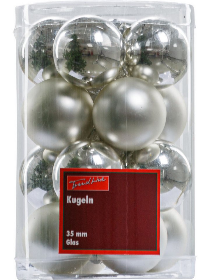Trend Line Christbaumschmuck TrendLine Weihnachtskugeln aus Glas Ø 3,5 cm Trend Line Christbaumschmuck TrendLine Weihnachtskugeln aus Glas Ø 3,5 cm von Trend Line