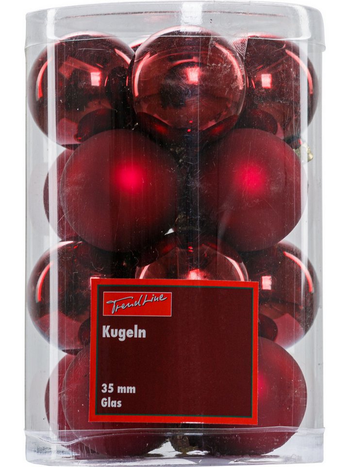 Trend Line Christbaumschmuck TrendLine Weihnachtskugeln aus Glas Ø 3,5 cm Trend Line Christbaumschmuck TrendLine Weihnachtskugeln aus Glas Ø 3,5 cm von Trend Line