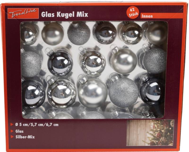 Trend Line Christbaumschmuck TrendLine Weihnachtskugeln aus Glas Ø 5/ 5,7/ 6,7 Trend Line Christbaumschmuck TrendLine Weihnachtskugeln aus Glas Ø 5/ 5,7/ 6,7 von Trend Line