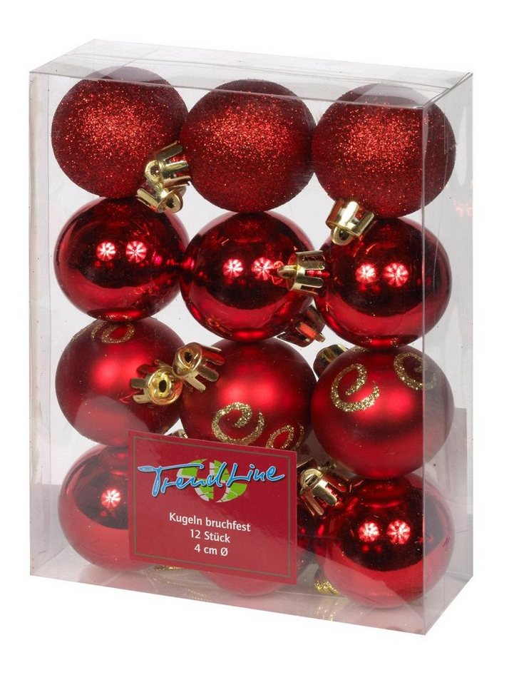 Trend Line Christbaumschmuck TrendLine Weihnachtskugeln bruchfest, langlebig Ø von Trend Line