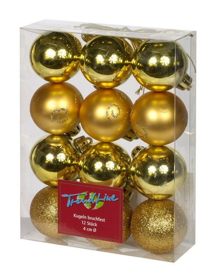 Trend Line Christbaumschmuck TrendLine Weihnachtskugeln bruchfest, langlebig Ø von Trend Line