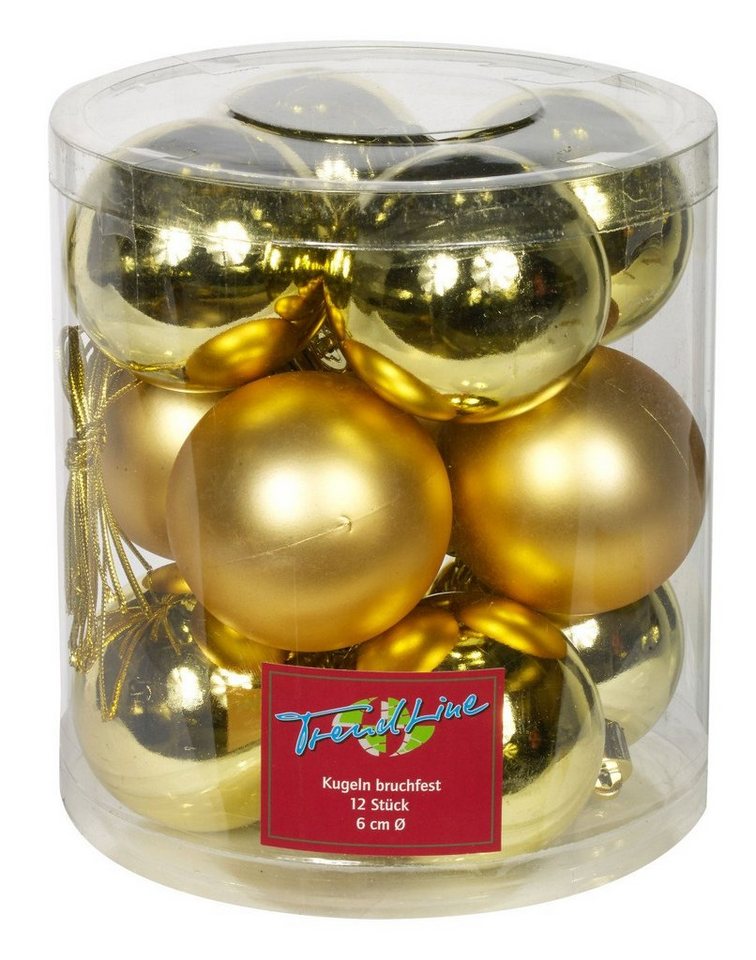Trend Line Christbaumschmuck TrendLine Weihnachtskugeln bruchfest, langlebig Ø von Trend Line