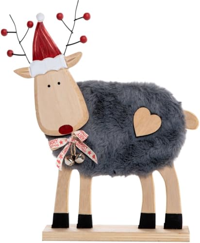 Trend Line Dekofigur Holz Rentier 28 x 24 cm grau-rot Figuren, Skulpturen & Statuen Trend Line Dekofigur Holz Rentier 28 x 24 cm grau-rot Figuren, Skulpturen & Statuen von Trend Line