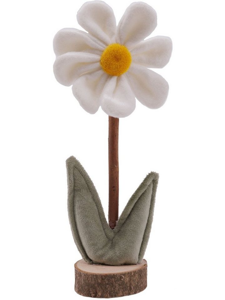 Trend Line Dekofigur TrendLine Deko Aufsteller Blume 24 cm weiß grün von Trend Line