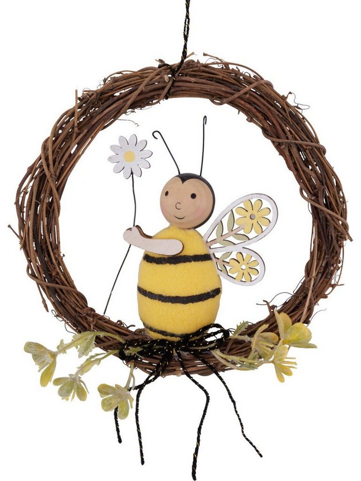 Trend Line Dekofigur TrendLine Deko Kranz Biene Rattan Ø 18 cm braun Trend Line Dekofigur TrendLine Deko Kranz Biene Rattan Ø 18 cm braun von Trend Line