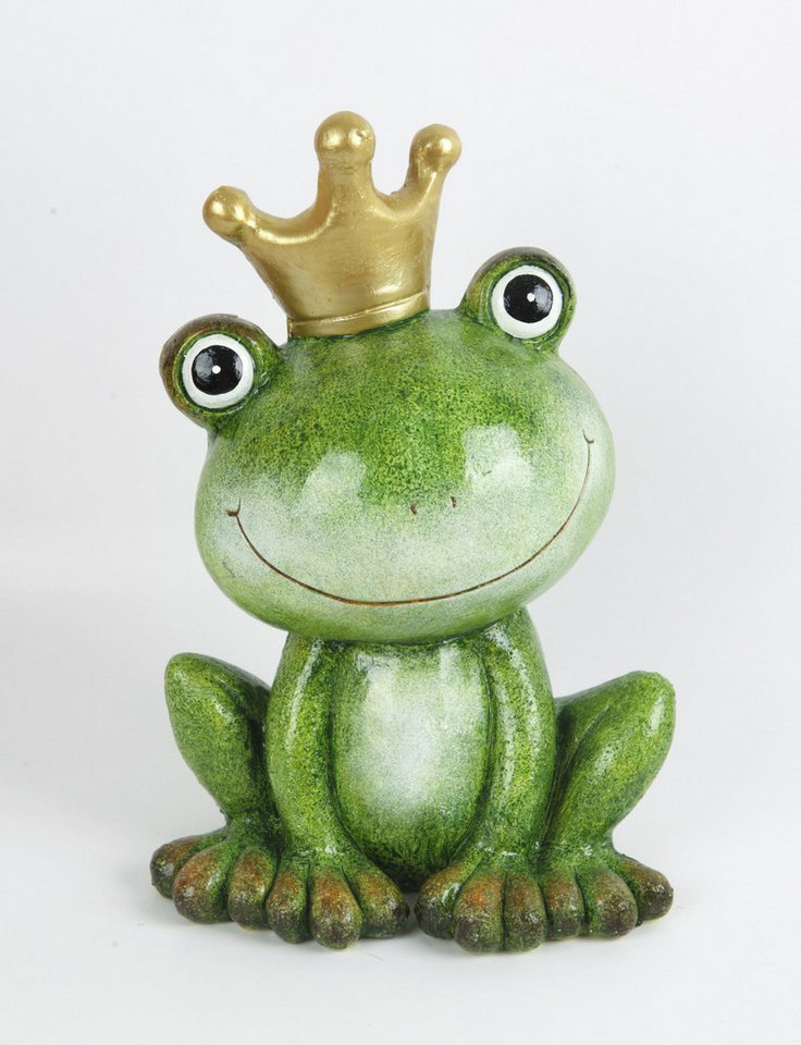 Trend Line Gartenfigur TrendLine Dekofigur Keramik Frosch mit Krone 34 x von Trend Line