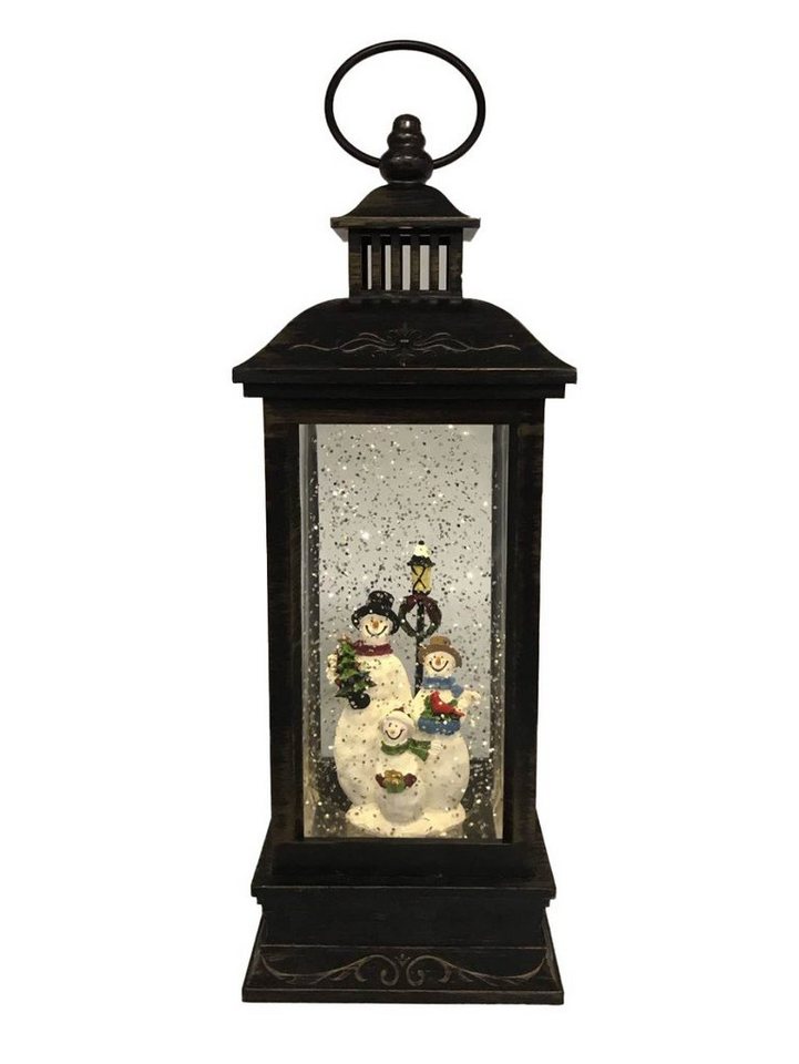 Trend Line LED-Christbaumkerzen TrendLine LED Laterne Schneemann schwarz 28 x 9,5 von Trend Line