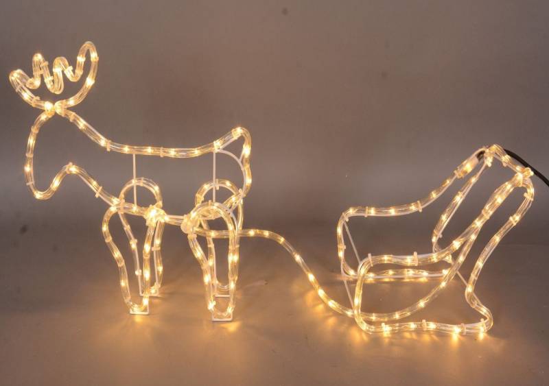 Trend Line Dekofigur TrendLine LED Rentier mit Schlitten 144 LED für Trend Line Dekofigur TrendLine LED Rentier mit Schlitten 144 LED für von Trend Line