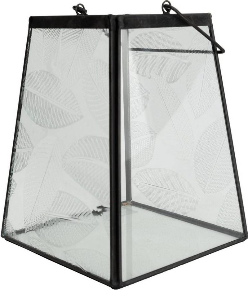 Trend Line Kerzenlaterne TrendLine Laterne Glas-Metall 24 x 17 cm schwarz von Trend Line