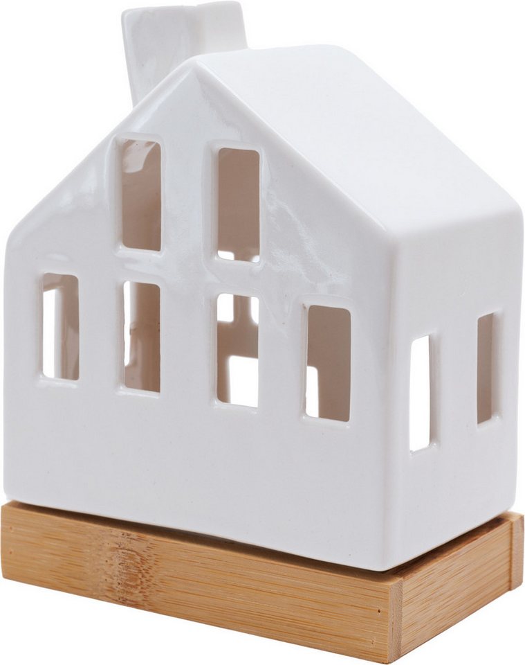 Trend Line Dekofigur TrendLine Lichthaus Keramik 9 cm weiß von Trend Line