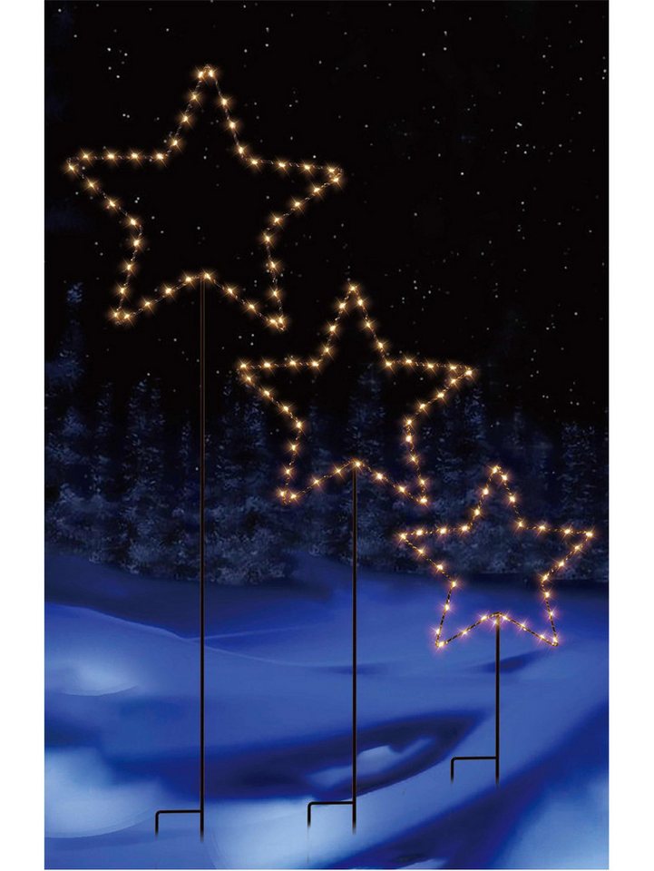 Trend Line Dekofigur TrendLine Stern Metall 48/80/110 cm H schwarz von Trend Line