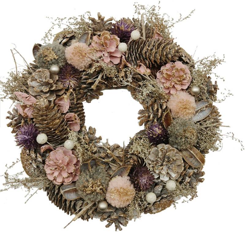 Trend Line Dekokranz TrendLine Kranz mit Glitzer, 30*8 cm von Trend Line