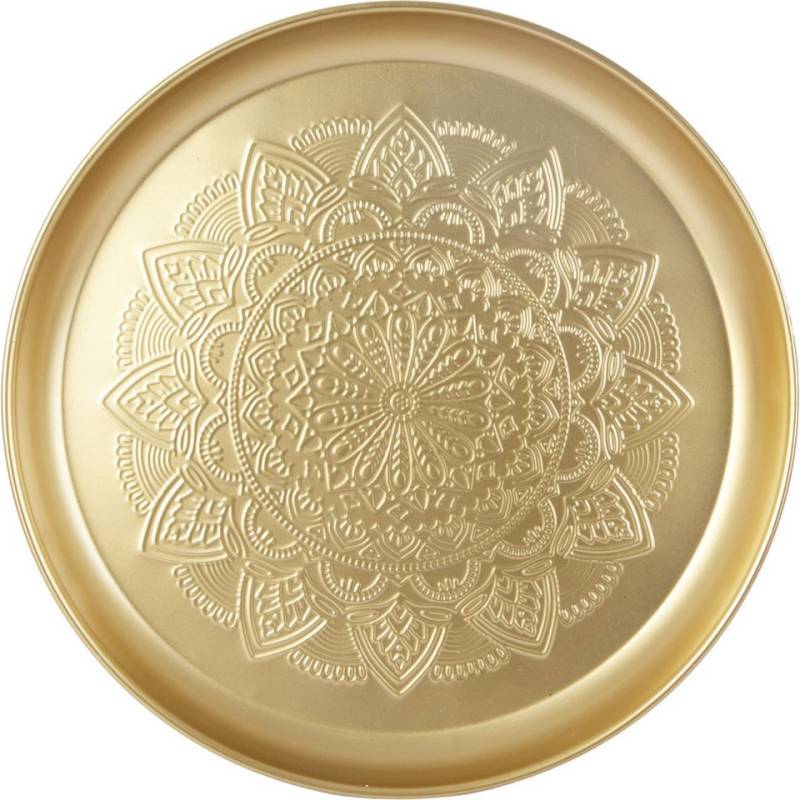 Trend Line Dekotablett Dekotablett Metall Ø 35 x 3 cm gold Trend Line Dekotablett Dekotablett Metall Ø 35 x 3 cm gold von Trend Line