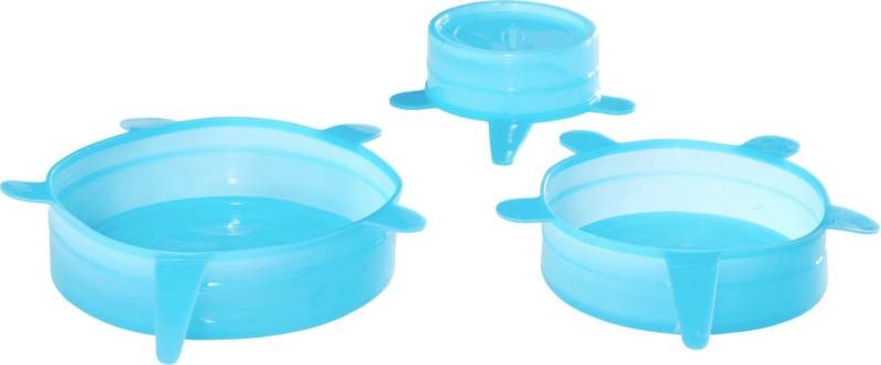 Durandal Frischhaltedeckel Durandal Silikondeckel 3er-Set klein blau von Durandal