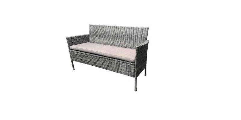 Trend Line Gartenbank TrendLine Rattanbank 3 Sitzer Greta 149 x 59 x 85, Witterungsbeständig von Trend Line