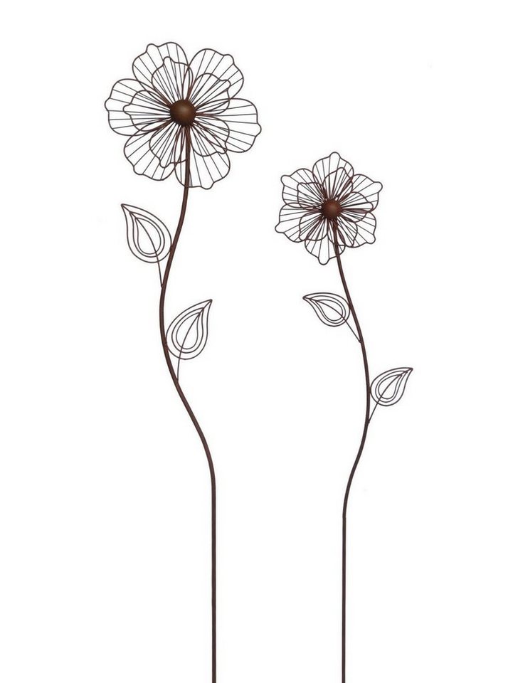 Trend Line Gartenstecker TrendLine Gartenstecker Blume Metall 115 x 24 cm von Trend Line