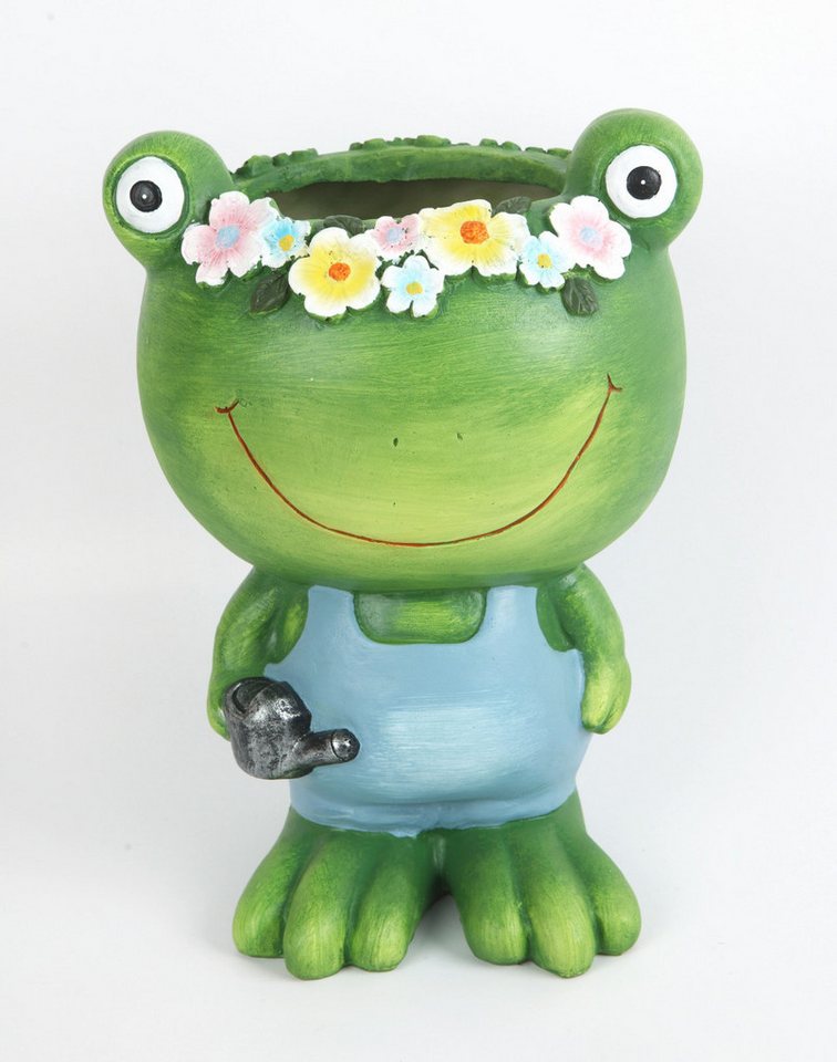 Trend Line Gartenfigur TrendLine Pflanztopf Polyresin Frosch 30 x 17 x 21 von Trend Line