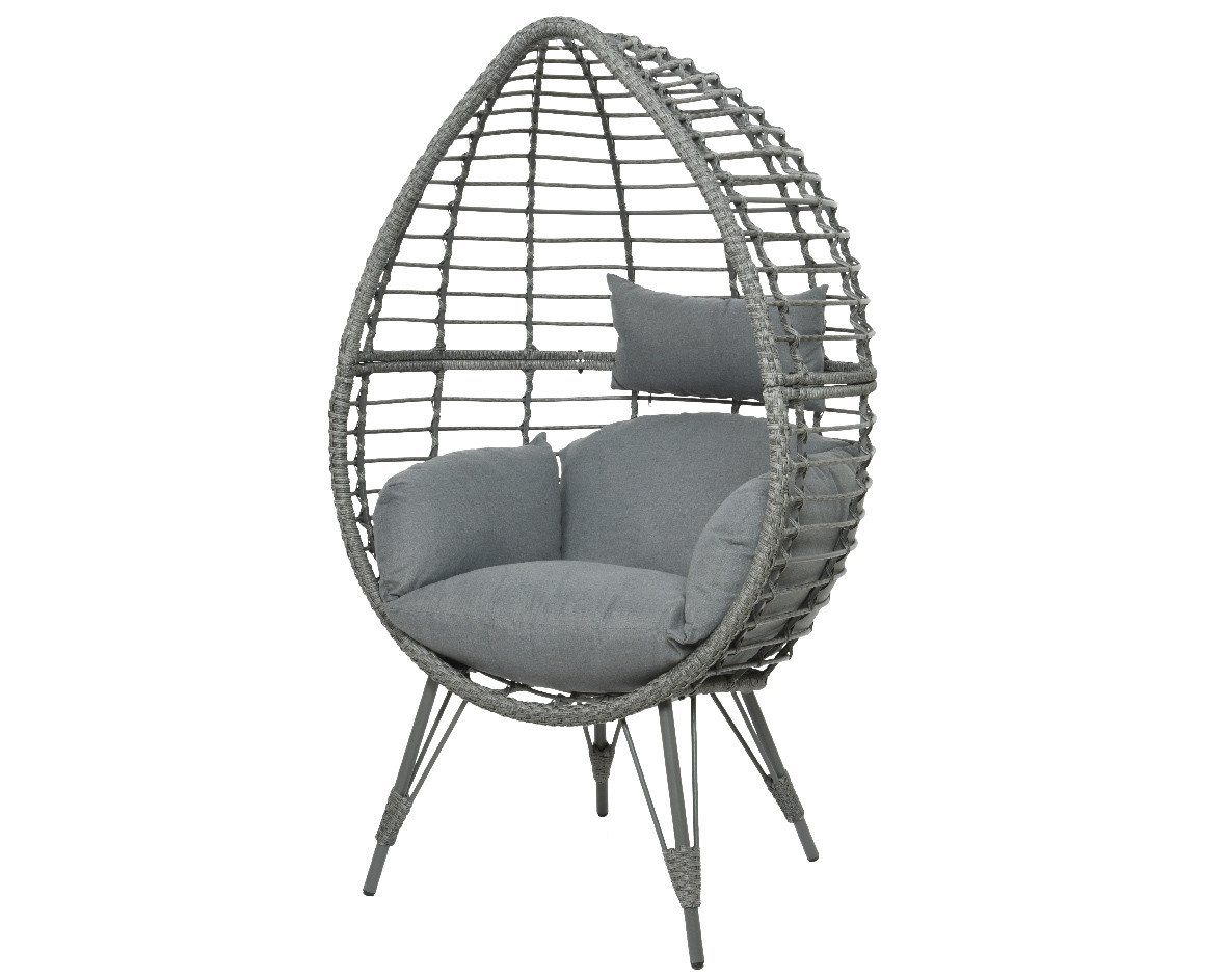 Trend Line Gartensessel Egg Chair Evora grau von Trend Line