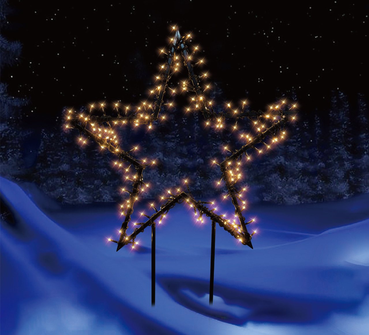 Trend Line Gartenstecker TrendLine LED Stecker Stern Ø 60 x 80 cm warmweiß von Trend Line