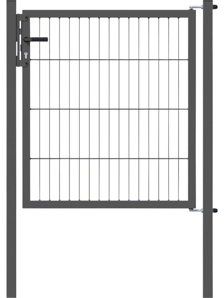 Trend Line Gartentor Stabgitter-Einzeltor anthrazit, 1000 x 1000 mm von Trend Line