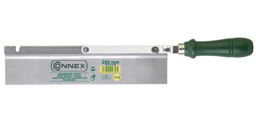 Connex Handsäge Feinsäge 250 mm umlegbar Zähne geschlliffen und von Connex