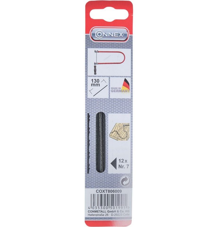 Connex Handsäge Laubsägeblatt Holz Taifun Nr.7 12 Stück Connex Handsäge Laubsägeblatt Holz Taifun Nr.7 12 Stück von Connex