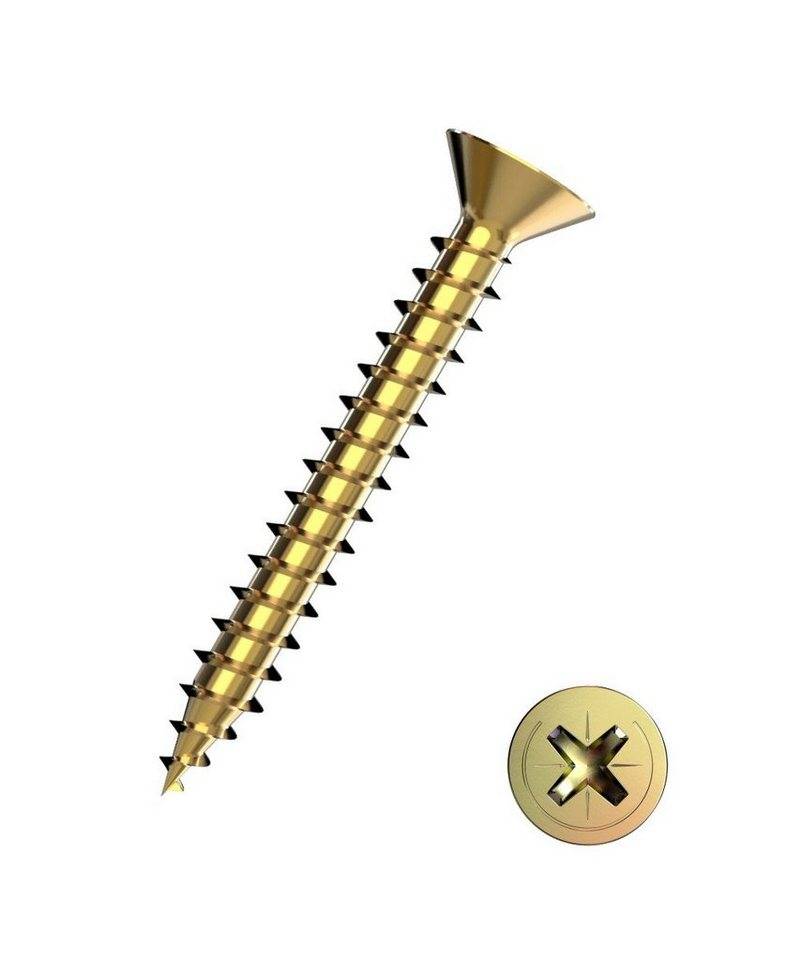 Trend Line Holzbauschraube TrendLine Universalschrauben 3.5 x 35 mm PZ 2 - von Trend Line