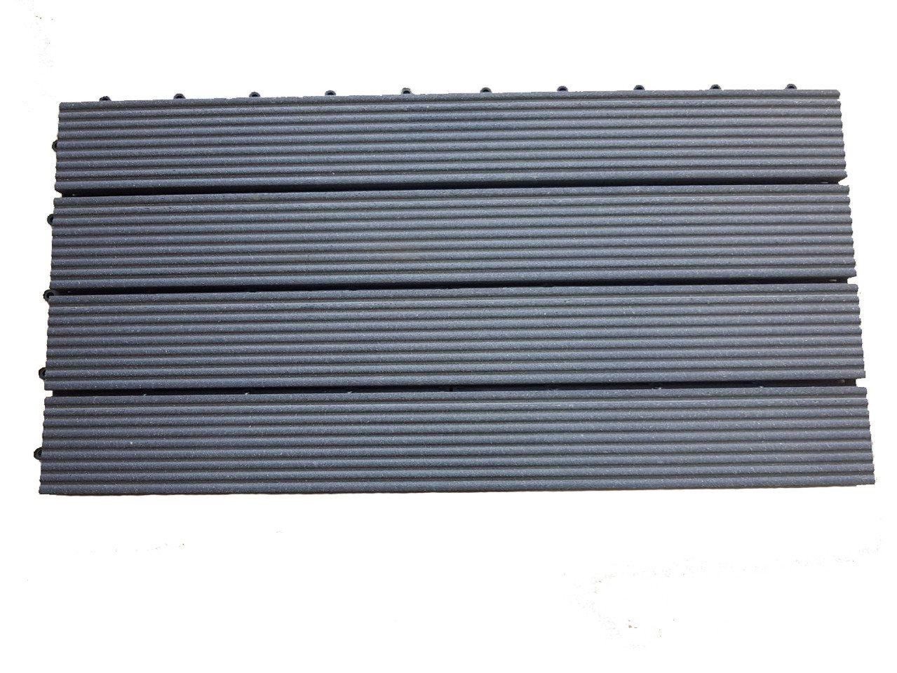 Trend Line WPC-Fliesen TrendLine WPC-Klickfliese 60 x 30 x 2,1 cm schwarz von Trend Line