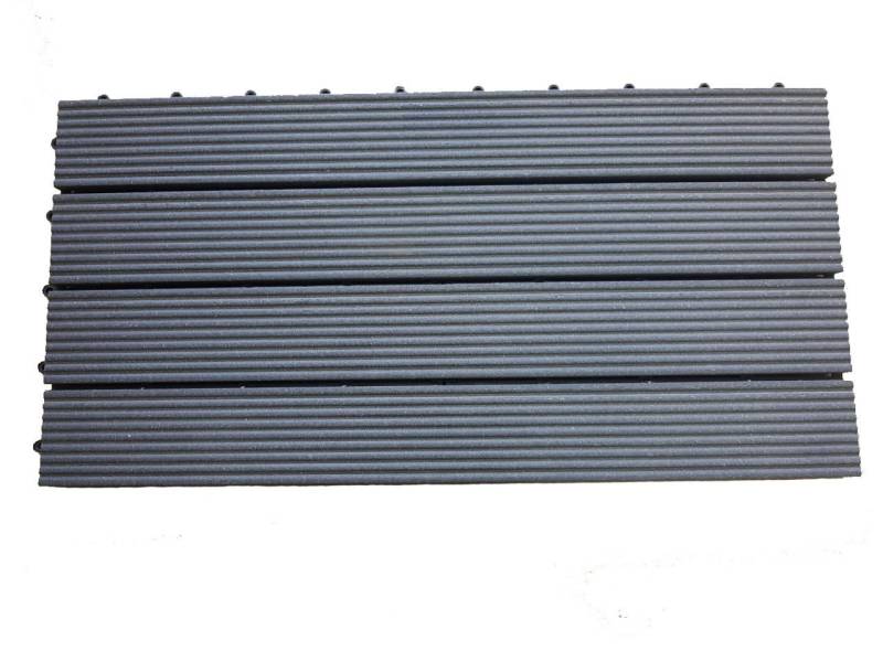 Trend Line WPC-Fliesen TrendLine WPC-Klickfliese 60 x 30 x 2,1 cm schwarz von Trend Line