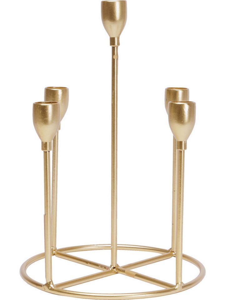 Trend Line Kerzenständer TrendLine Kerzenhalter Metall Ø 18 cm gold Trend Line Kerzenständer TrendLine Kerzenhalter Metall Ø 18 cm gold von Trend Line
