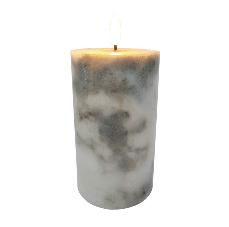 Trend Line LED-Kerze TrendLine Kerze Paraffin Ø 7,5 x 12 cm H weiß von Trend Line