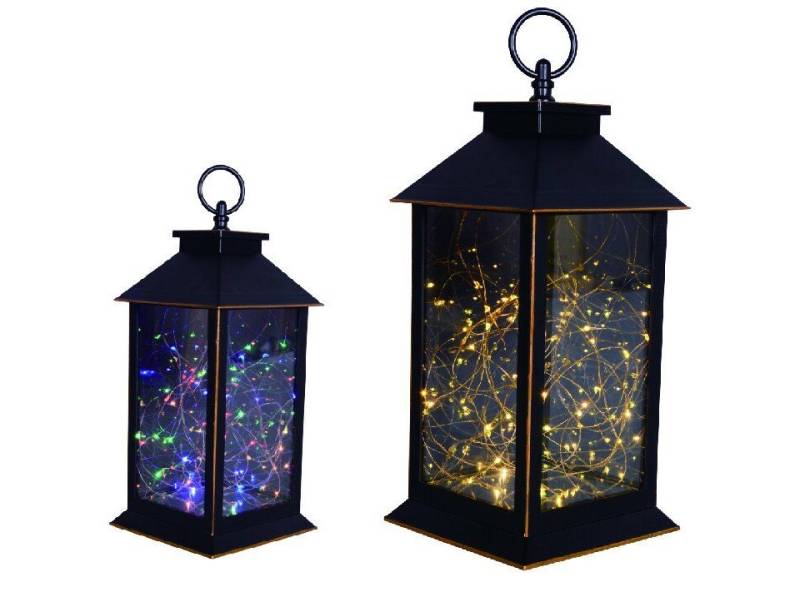 Trend Line LED Laterne TrendLine LED Laterne schwarz 32 x 14 cm von Trend Line