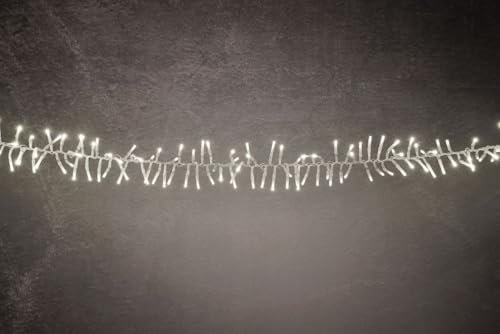 Trend Line LED-Lichterkette Cluster Außen 6 m warmweiß-transparent mit Timer, Dimmer Lichterketten von Trend Line