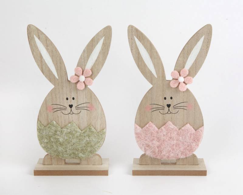 Trend Line Osterfigur TrendLine Aufsteller Holz Hasen 23 x 5 x 12 cm von Trend Line