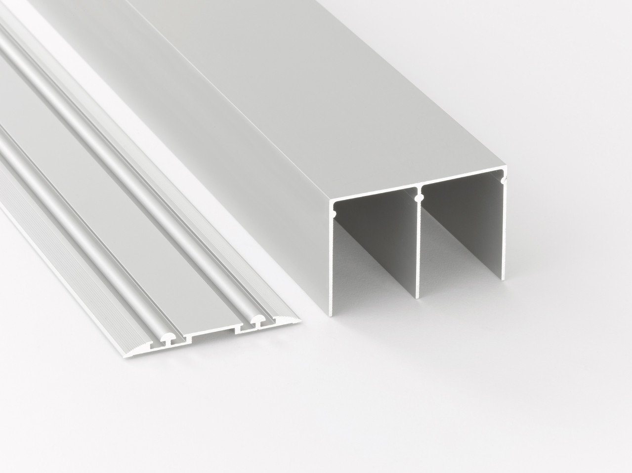 Trend Line Schiebetürenschrank Schienen-Bausatz Rapid Aluminium, silber eloxiert von Trend Line