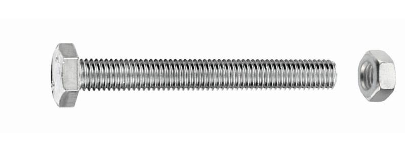 Connex Sechskantschraube Sechskantschrauben M5 x 40 mm, 30 Stück, Edelstahl von Connex