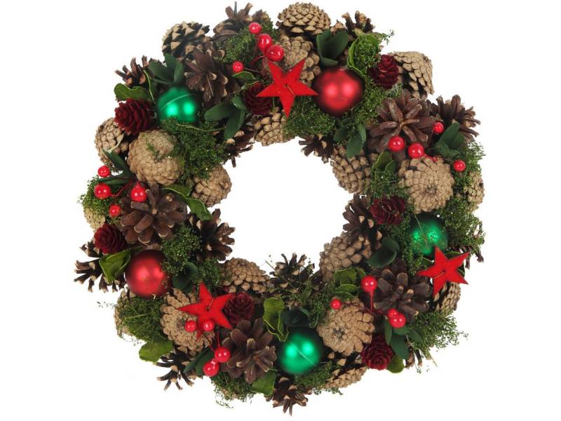 Trend Line Tischkranz TrendLine Deko Weihnachtskranz Holz 33 x 7 cm von Trend Line