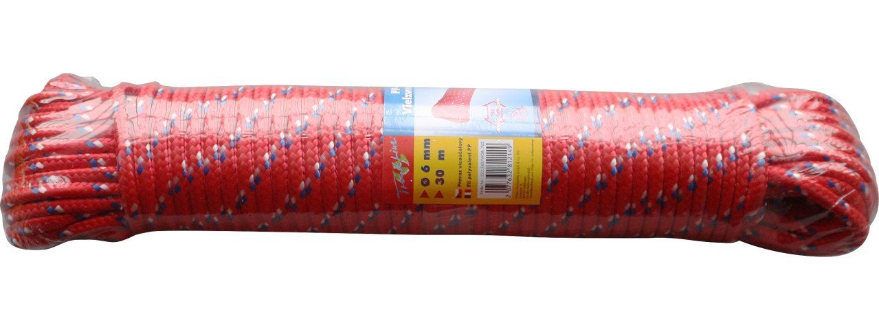 Trend Line TrendLine Mehrzweckseil Ø 6 mm x 30 m rot Seil von Trend Line