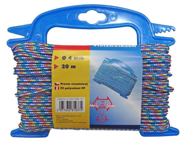 Trend Line TrendLine Seil Ø 4 mm x 20 m blau-rot-weiß Seil von Trend Line