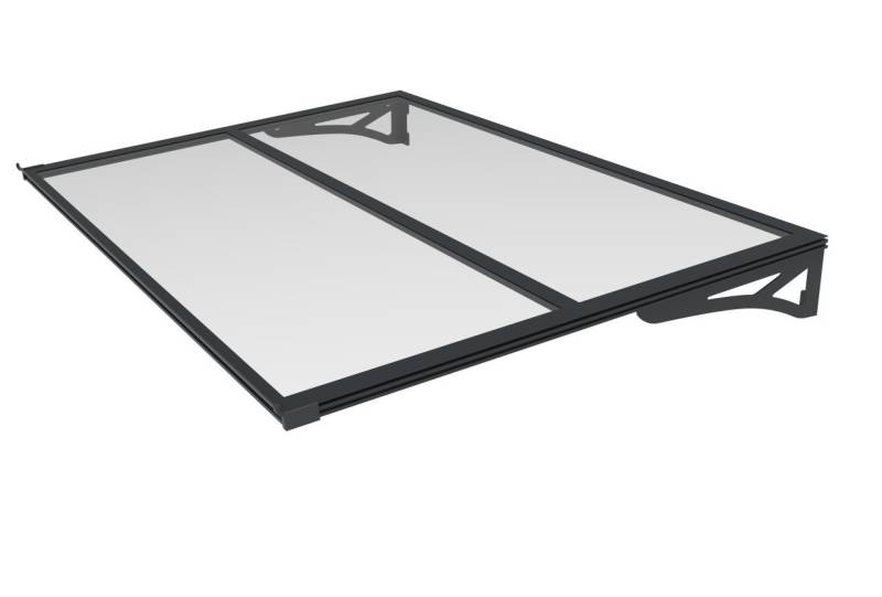 Trend Line Vordach TrendLine Vordach Bordeaux Aluminium schwarz 140 x von Trend Line