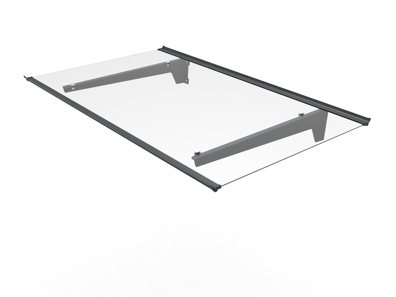 Trend Line Vordach TrendLine Vordach Nizza Aluminum schwarz 140 x 90 von Trend Line