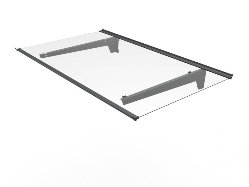 Trend Line Vordach TrendLine Vordach Nizza Aluminum schwarz 140 x 90 von Trend Line